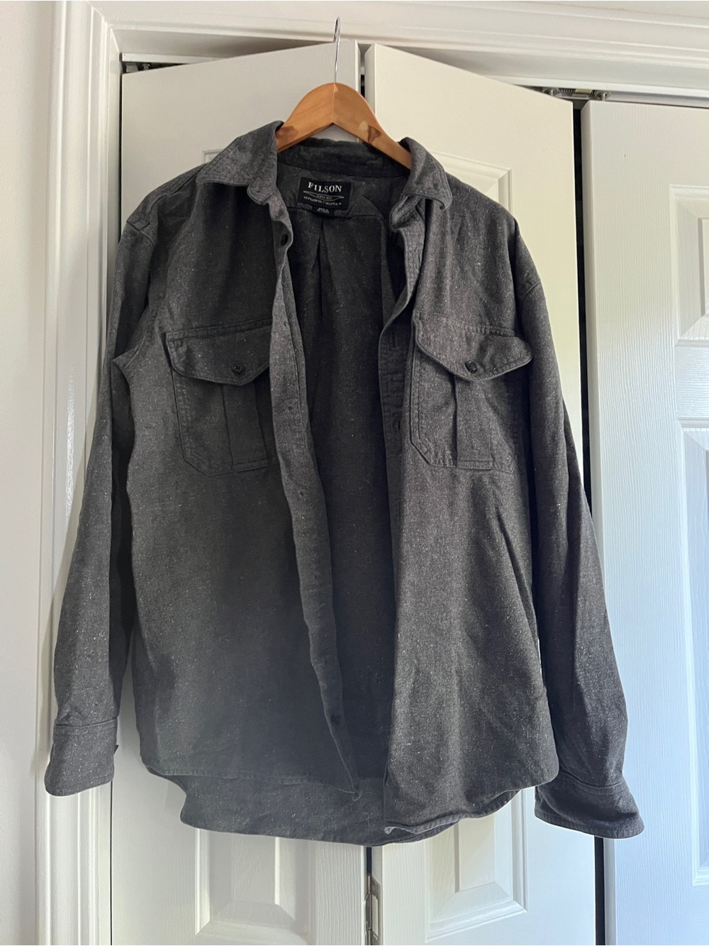 Filson Dark Gray Button Up Shirt